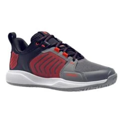 K-Swiss Ultrashot Team Men's Tennis Shoe (Grey/Black/Orange) -Racquet Guys Sports 07395 052.01
