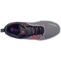 K-Swiss Ultrashot Team Men's Tennis Shoe (Grey/Black/Orange) -Racquet Guys Sports 07395 052.06