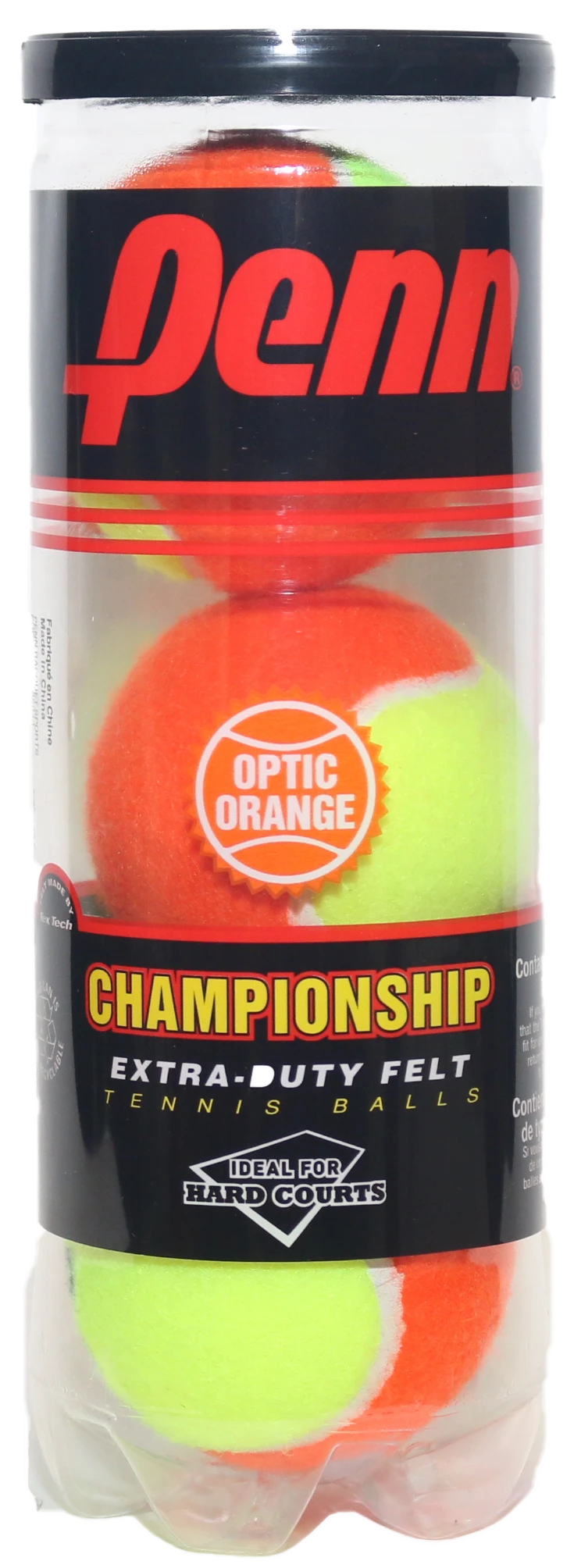 Penn Championship Extra Duty Two Tone Tennis Balls - 24 Can Case (Orange/Yellow) 2 Penn Championship Extra Duty Two Tone Tennis Balls - 24 Can Case (Orange/Yellow) - Image 2