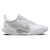 Nike Court Zoom Pro Women's Tennis Shoe (White/Silver)