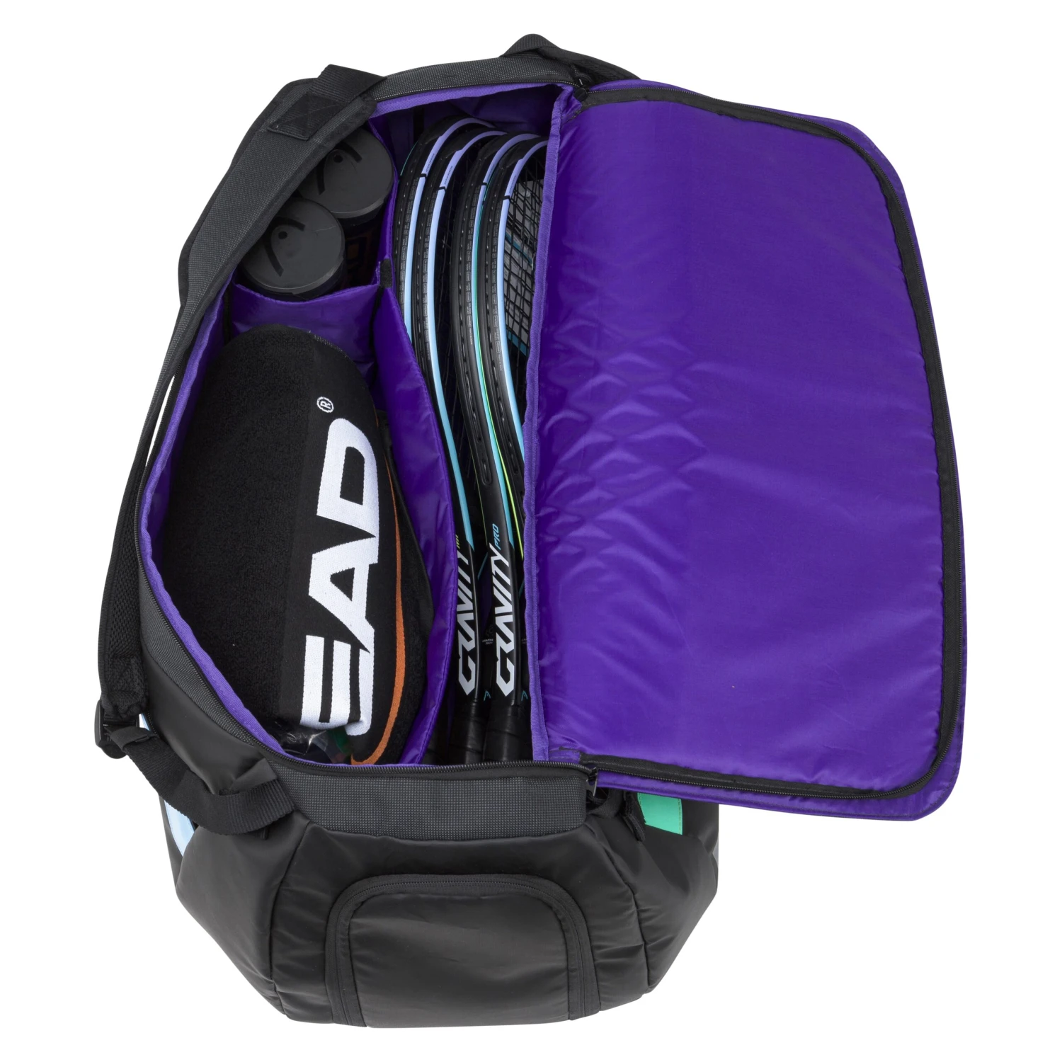 Head R-PET Gravity Duffel Sport Racquet Bag (Black) 5 Head R-PET Gravity Duffel Sport Racquet Bag (Black) - Image 5