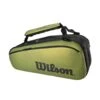Wilson Blade V8 Super Tour 9 Pack Racquet Bag (Green/Black)