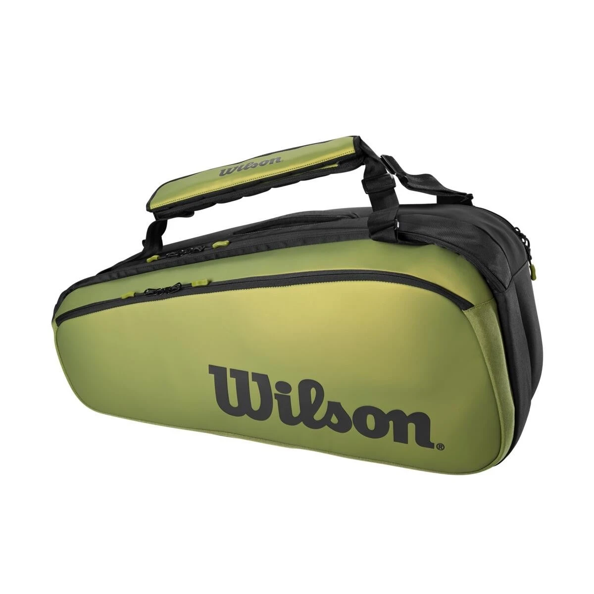 Wilson Blade V8 Super Tour 9 Pack Racquet Bag (Green/Black) 1 Wilson Blade V8 Super Tour 9 Pack Racquet Bag (Green/Black)