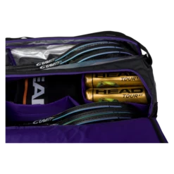 Head R-PET Gravity Duffel 12 Pack Racquet Bag (Black) -Racquet Guys Sports 3gravityduffelblack