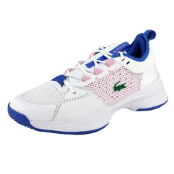 Lacoste AG-LT21 Textile Women's Tennis Shoes (White/Pink) -Racquet Guys Sports 44SFA0040 1Y9 1