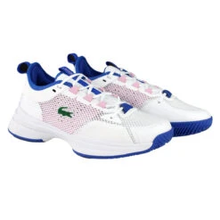 Lacoste AG-LT21 Textile Women's Tennis Shoes (White/Pink) -Racquet Guys Sports 44SFA0040 1Y9 4