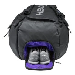 Head Gravity Duffle 12 Pack Racquet Bag (Black/Purple) -Racquet Guys Sports 600 b503fdc5 85ac 421d 8399 a2c69b6eb06f