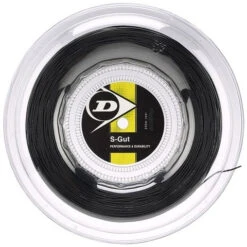 Dunlop Synthetic Gut 17/1.25 Tennis String Reel (Black)