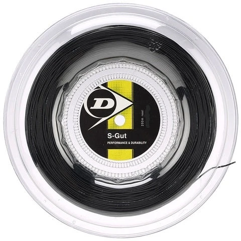 Dunlop Synthetic Gut 17/1.25 Tennis String Reel (Black) 1 Dunlop Synthetic Gut 17/1.25 Tennis String Reel (Black)