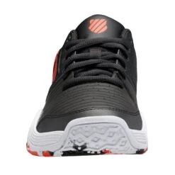K-Swiss Court Express OMNI Junior Tennis Shoe (Black/White/Orange) -Racquet Guys Sports 86609 060.02