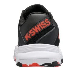 K-Swiss Court Express OMNI Junior Tennis Shoe (Black/White/Orange) -Racquet Guys Sports 86609 060.03