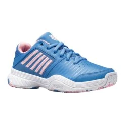 K-Swiss Court Express OMNI Junior Tennis Shoe (Blue/Pink/White) -Racquet Guys Sports 86609 454.01