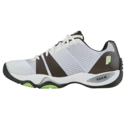 Prince T22.5 Men's Tennis Shoe (White/Green/Black) -Racquet Guys Sports 8P491149 LATERAL