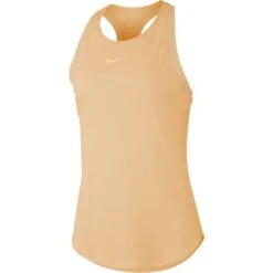 Nike Women's Dri-Fit Tank Top (Celestial Gold/White)