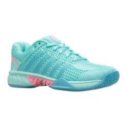 K-Swiss Express Light Women's Pickleball Shoe (Mint/Pink) -Racquet Guys Sports 96563 436.01