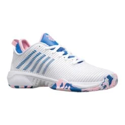 K-Swiss Hypercourt Supreme Women's Tennis Shoe (White/Star Sapphire/Orchid Pink) -Racquet Guys Sports 96615 969.01