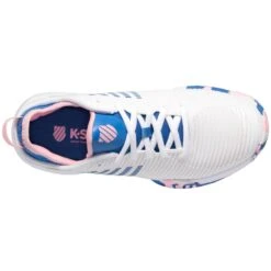 K-Swiss Hypercourt Supreme Women's Tennis Shoe (White/Star Sapphire/Orchid Pink) -Racquet Guys Sports 96615 969.06