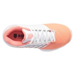 K-Swiss Bigshot Light 4 Women's Tennis Shoe (White/Peach) -Racquet Guys Sports 96989 683.06