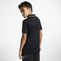 Nike Boy's Court Dri-Fit Team Polo (Black/White) -Racquet Guys Sports BQ8792 010 PHSBM001 1000