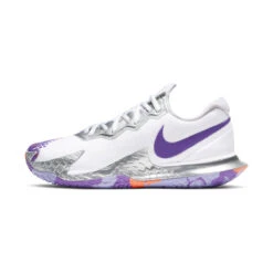 Nike Air Zoom Vapor Cage 4 Women's Tennis Shoe (White/Purple) -Racquet Guys Sports CD0431 103 PHSLH000 3144