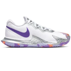 Nike Air Zoom Vapor Cage 4 Women's Tennis Shoe (White/Purple)