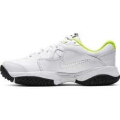 Nike Court Lite 2 Junior Tennis Shoe (White/Black/Green) 15 Nike Court Lite 2 Junior Tennis Shoe (White/Black/Green) -Racquet Guys Sports CD0440 104 PHSLH001 1000