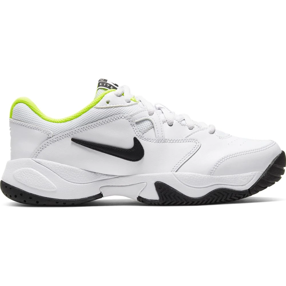 Nike Court Lite 2 Junior Tennis Shoe (White/Black/Green) 1 Nike Court Lite 2 Junior Tennis Shoe (White/Black/Green)