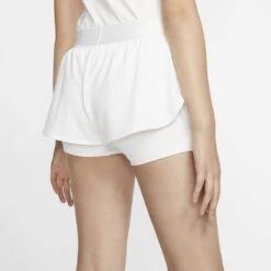 Nike Girl's Court Dri-Fit Flex Shorts (White) -Racquet Guys Sports CJ0948 100 PHSBM001 1000