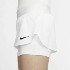 Nike Girl's Court Dri-Fit Flex Shorts (White) -Racquet Guys Sports CJ0948 100 PHSYM002 1000