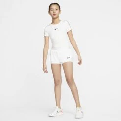 Nike Girl's Court Dri-Fit Flex Shorts (White) -Racquet Guys Sports CJ0948 100 PHSYM003 1000
