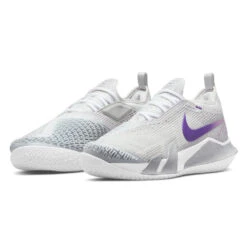 Nike React Vapor NXT Women's Tennis Shoe (Light Grey/Purple/Fuchsia) -Racquet Guys Sports CV0742 024 PHCFH001 3144