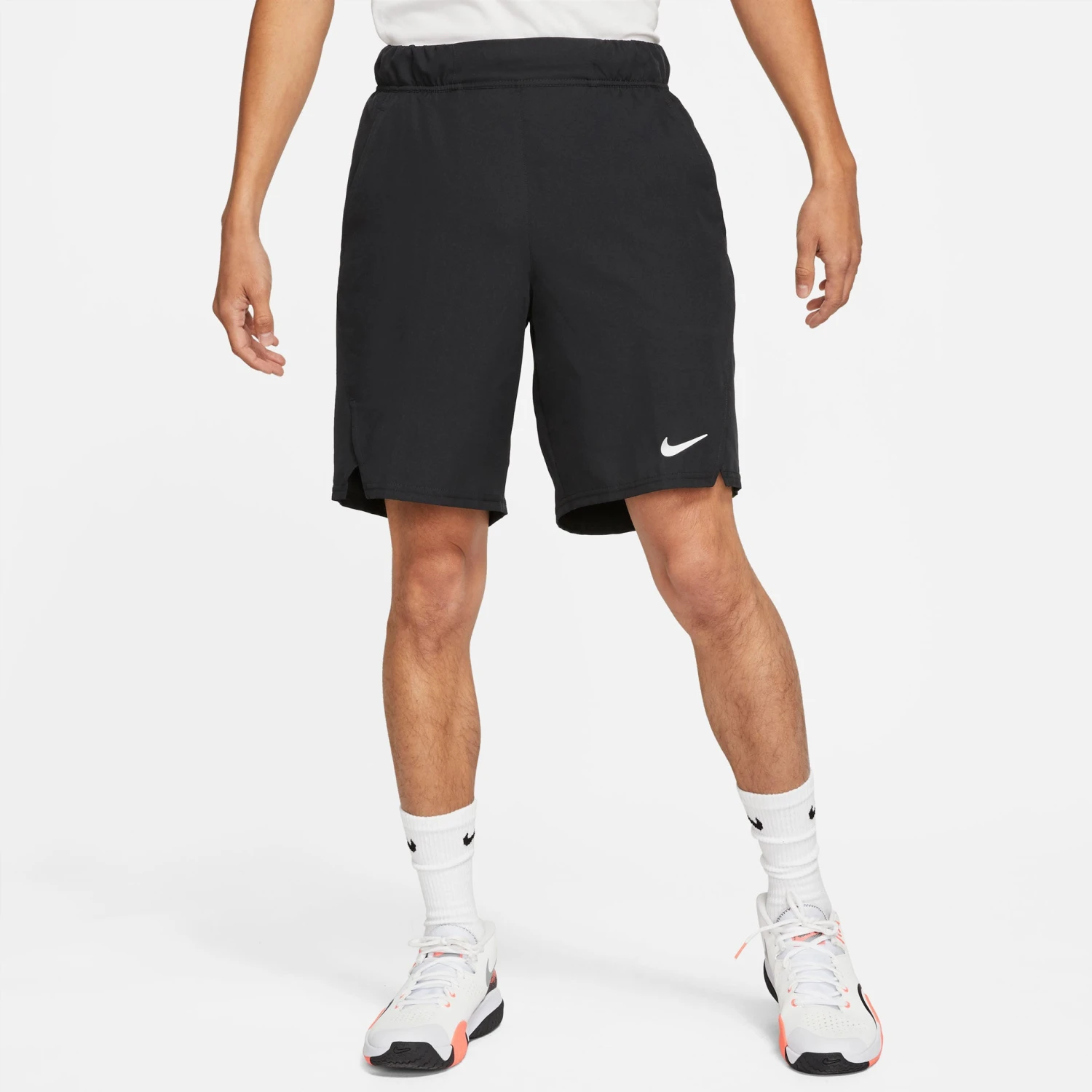 Nike Men's Dri-FIT Victory 9-Inch Shorts (Black/White) 3 Nike Men's Dri-FIT Victory 9-Inch Shorts (Black/White) - Image 3