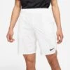 Nike Men's Dri-FIT Slam 9 Inch Shorts (White/Black)
