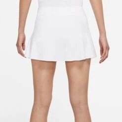 Nike Women's Dri-FIT Victory Flouncy Skirt (White/Black) 9 Nike Women's Dri-FIT Victory Flouncy Skirt (White/Black) -Racquet Guys Sports CV4732 100 PHSYM001 3144