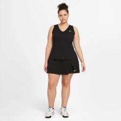 Nike Women's Dri-FIT Victory Tank (Black/White) -Racquet Guys Sports CV4784 010 PHSYM003 3144