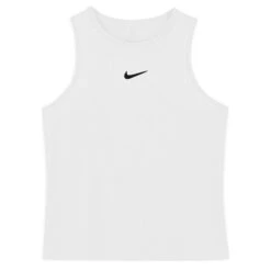 Nike Girls' Dri-FIT Victory Tank (White/Black) -Racquet Guys Sports CV7573 100 PHSFP001 3144