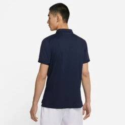 Nike Men's Dri-FIT Victory Polo (Obsidian/White) -Racquet Guys Sports CW6849 451 PHSBM001 3144