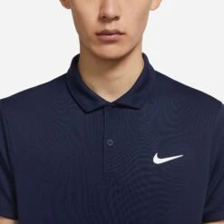 Nike Men's Dri-FIT Victory Polo (Obsidian/White) -Racquet Guys Sports CW6849 451 PHSYM001 3144