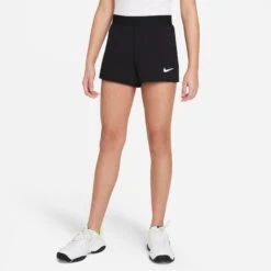 Nike Girls' Dri-FIT Victory Shorts (Black/White) -Racquet Guys Sports DB5612 010 PHSFM001 3144