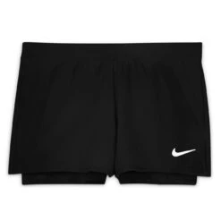 Nike Girls' Dri-FIT Victory Shorts (Black/White) -Racquet Guys Sports DB5612 010 PHSFP001 3144