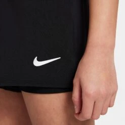 Nike Girls' Dri-FIT Victory Shorts (Black/White) -Racquet Guys Sports DB5612 010 PHSYM002 3144