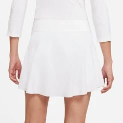 Nike Women's Dri-FIT Club Tennis Skirt (White/Black) -Racquet Guys Sports DB5935 100 PHSYM001 3144