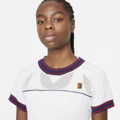 Nike Women's Dri-FIT NYC Slam Top (White/White) -Racquet Guys Sports DC9462 100 PHSYM001 3144