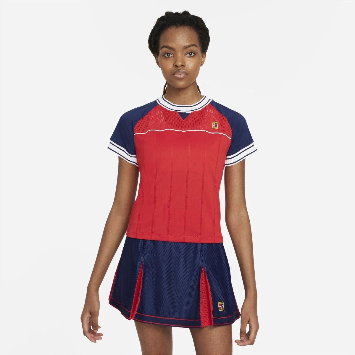Nike Women's Dri-FIT NYC Slam Top (Red/Blue) 1 Nike Women's Dri-FIT NYC Slam Top (Red/Blue)