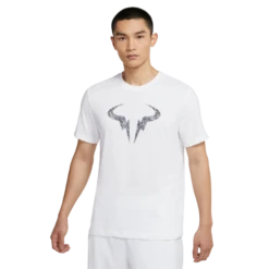 Nike Men's Dri-FIT Rafa Clay Top (White/Obsidian)