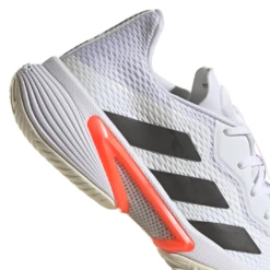 Adidas Barricade Tokyo Men's Tennis Shoe (White/Black/Solar Red) -Racquet Guys Sports FZ3935 FTW photo detail 2 white