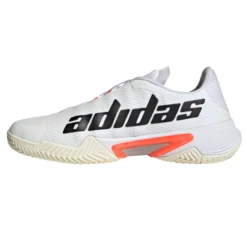 Adidas Barricade Tokyo Men's Tennis Shoe (White/Black/Solar Red) -Racquet Guys Sports FZ3935 FTW photo side medial center white