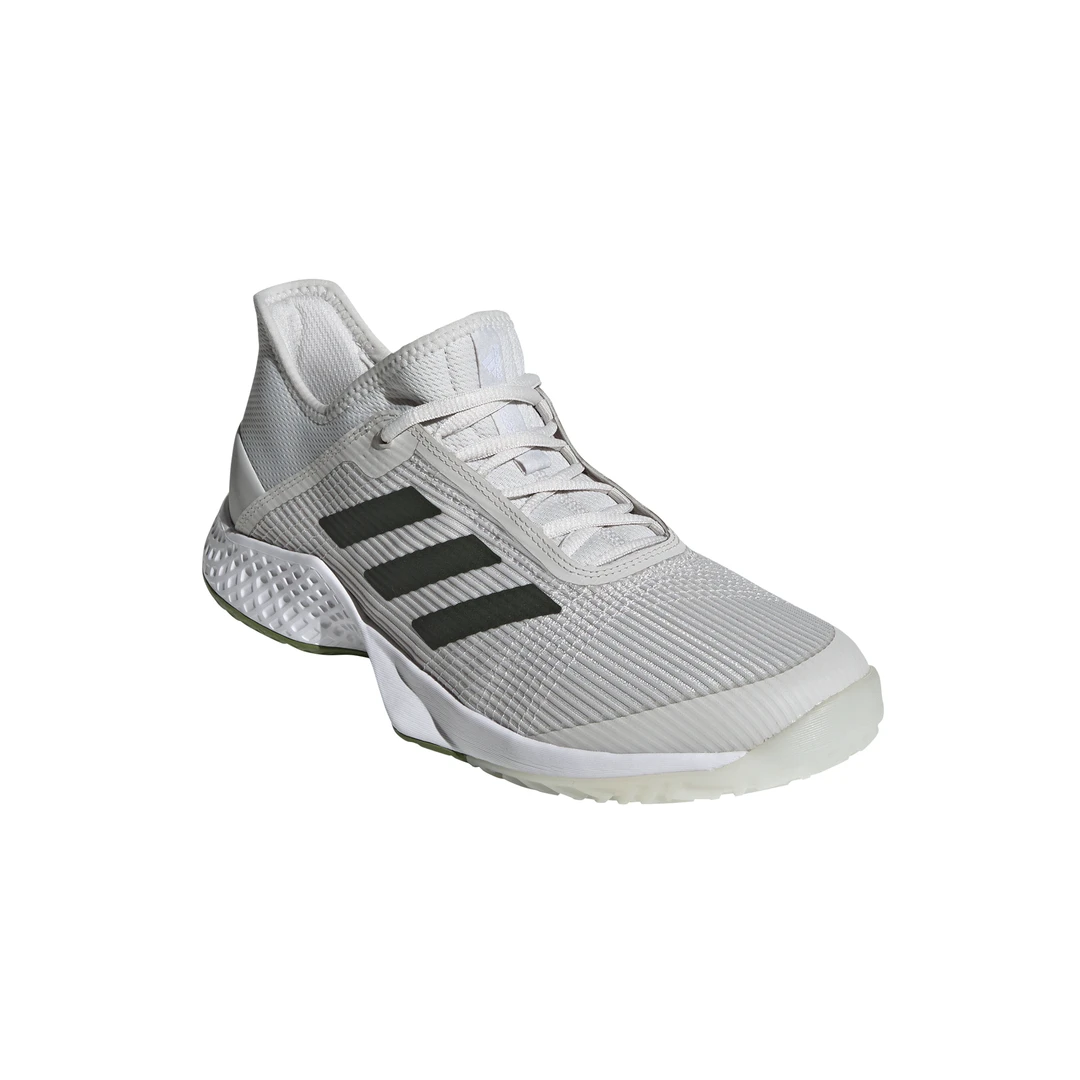 Adidas Adizero Club Junior Tennis Shoe (Grey/White/Green) 5 Adidas Adizero Club Junior Tennis Shoe (Grey/White/Green) - Image 5