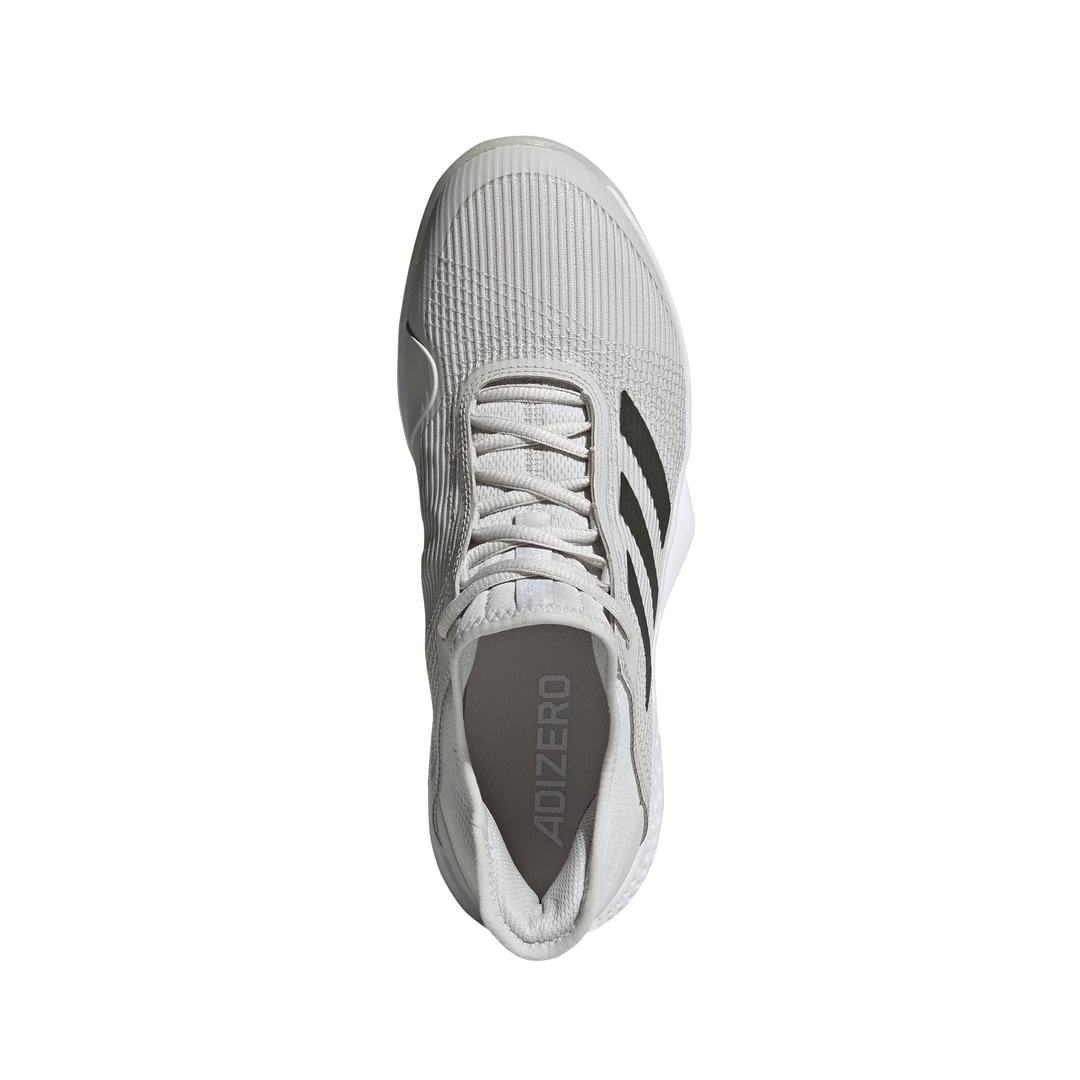 Adidas Adizero Club Junior Tennis Shoe (Grey/White/Green) 3 Adidas Adizero Club Junior Tennis Shoe (Grey/White/Green) - Image 3