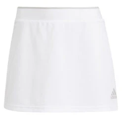 Adidas Women's Club Skirt (White/Grey) -Racquet Guys Sports GH7221 2 APPAREL Photography Front Center View transparent
